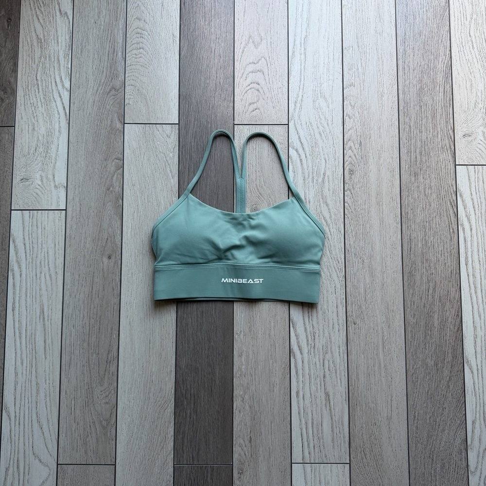 Minibeast Teal Sports Bra for Women
